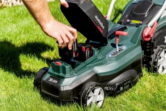 Metabo RM 36-18 LTX BL 36 (601716650) AKUMULÁTOROVÁ SEKAČKA NA TRÁVU 2x5,2Ah