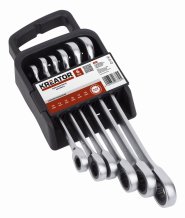 KREATOR KRT500013 - Sada klíčů otevřený/očko-ráčnový 6ks