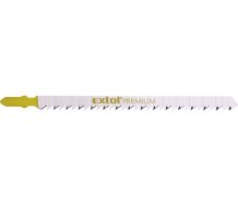 EXTOL PREMIUM plátky do přímočaré pily 5ks, 126x4,0mm, HCS