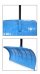 Bradas hráblo na sníh ocel/plast 40cm