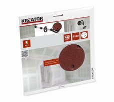 KREATOR KRT232008 - 5ks Brusný kotouč 225 mm G180