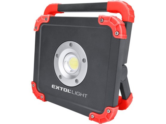 EXTOL LIGHT reflektor LED, 2000lm, USB nabíjení s powerbankou