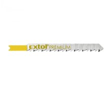 EXTOL PREMIUM plátky do přímočaré pily 5ks, 75x4,0mm, HCS