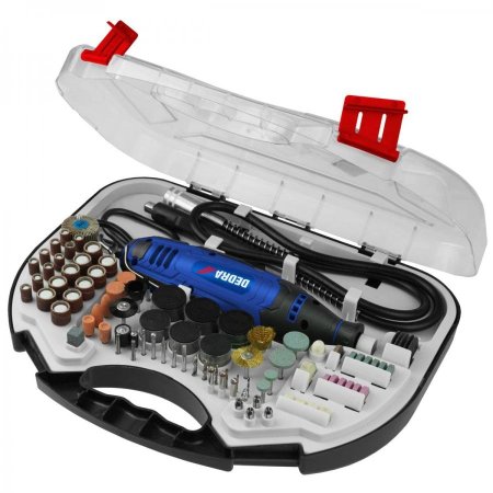 Dedra DED7944Z2 mini bruska 135W s nástavci 215ks