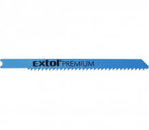 EXTOL PREMIUM plátky do přímočaré pily 5ks, 75x2,5mm, Bi-metal