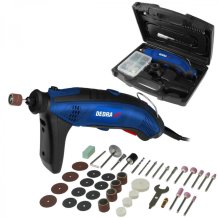 Dedra Mini přímá bruska 170W 230V multifunkční DED7946Z1 + kufr příslušenství 44 ks s nohou
