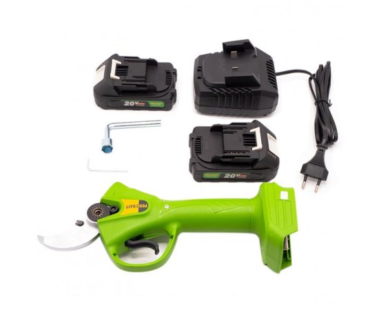 Procraft ES20Li aku nůžky na větve jednoruční 20V, 2x2.0Ah