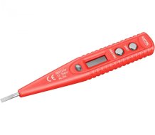 EXTOL PREMIUM zkoušečka napětí digitální s displejem 12-220V, délka 146mm, pro AC/DC (střídavý/stejnosměrný proud)