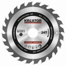 KREATOR KRT020414 - Pilový kotouč na dřevo 185mm, 24T
