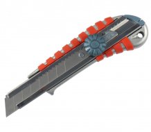 EXTOL PREMIUM nůž ulamovací kovový s kovovou výztuhou a kolečkem, 18mm