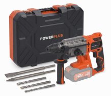 POWERPLUS POWDP1570 - Kombinované kladivo 40V SDS-Plus (bez AKU) v kufru