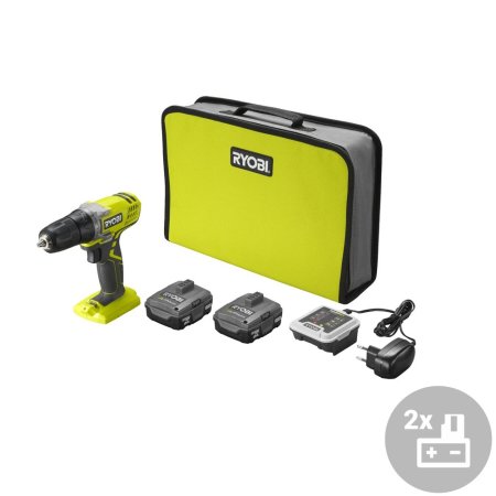 Aku vrtací šroubovák Ryobi R12SD-220S, SDS+, 2x 2,0 Ah, 12V