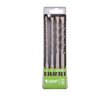 EXTOL CRAFT vrtáky SDS PLUS příklepové do betonu, sada 4ks, O 6-12mm, SK