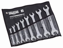 KREATOR KRT500010 - Sada oboustranných otevřených klíčů 6-22mm - 8ks v kapse