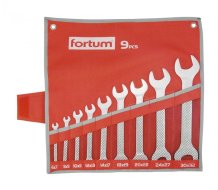 FORTUM klíče ploché, sada 9ks, 6-32mm
